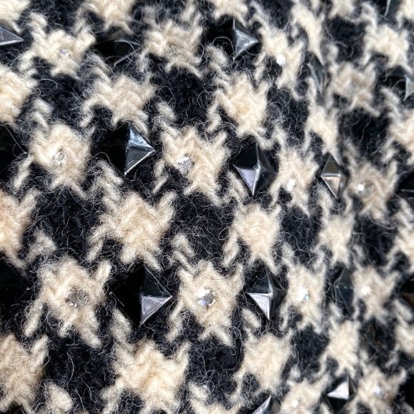 🖤 VINTAGE 1960’S SUTTON PLACE BLOOMINGDALES DIAMOND STUDDED WOOL MINI DR… - Picture 5 of 10